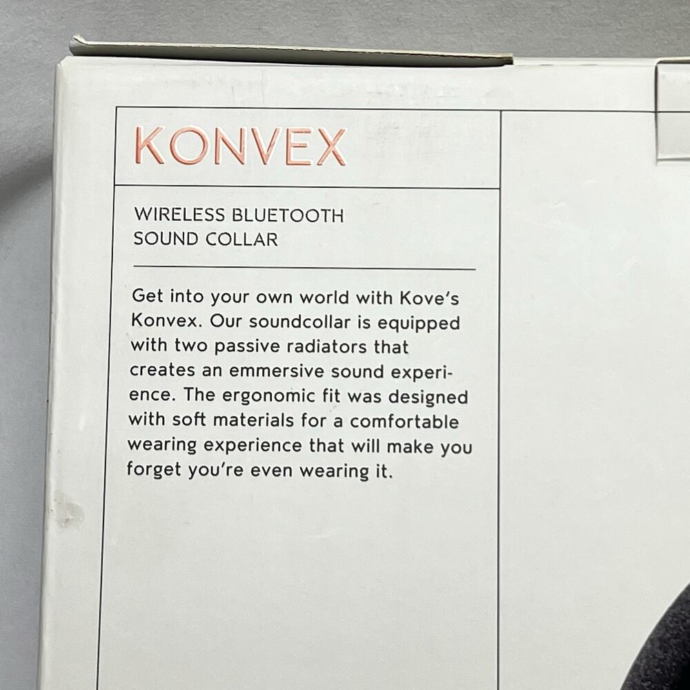 Kove Konvex Wireless Bluetooth Sound Collar Speaker Wear Around Your Neck EUC - Picture 7 of 13